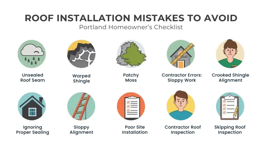 Roof Installation Mistakes to Avoid: Portland Homeowner’s Checklist